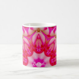BRIDGET ~ Personalisierte Rose Fraktal ~ Kaffeetasse