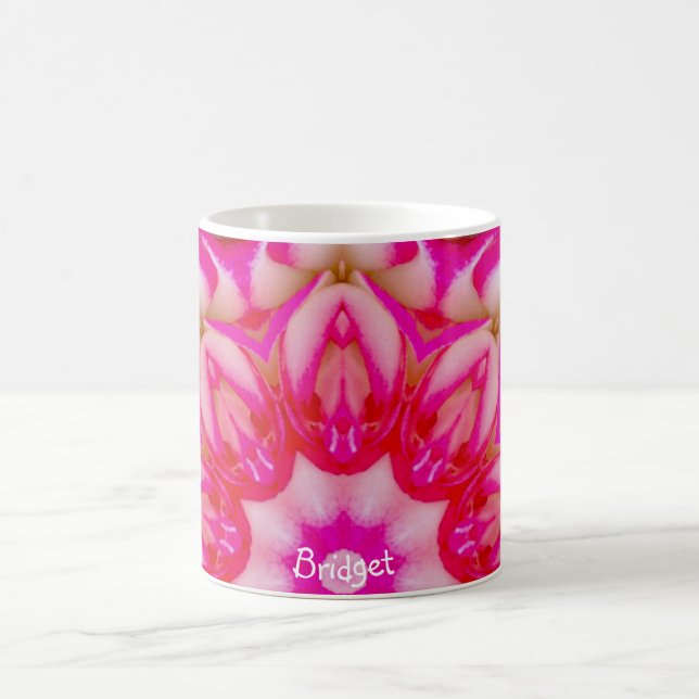 BRIDGET ~ Personalisierte Rose Fraktal ~ Kaffeetasse