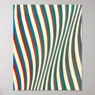 Bridget Riley abstrakte Malerei Poster