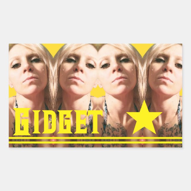 Bridget Yellow Star Aufkleber (Vorderseite)