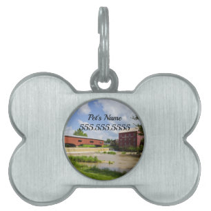 Bridgeton Bridge and Mill Pet ID Tag Tiermarke