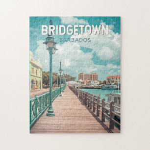 Bridgetown Barbados Illustration Reisen Puzzle