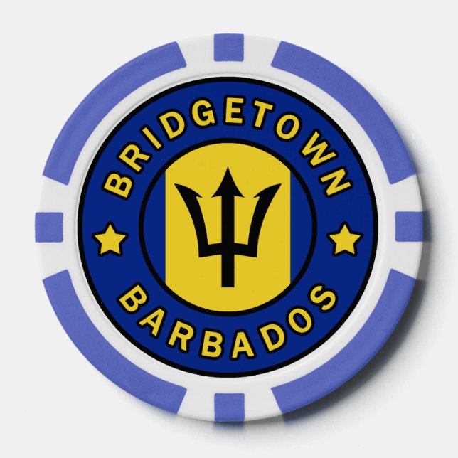 Bridgetown Barbados Pokerchips (Vorderseite)
