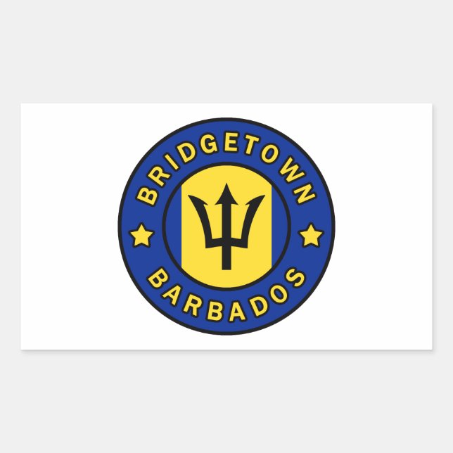 Bridgetown Barbados Rechteckiger Aufkleber (Vorderseite)