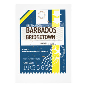 Bridgetown Barbados Reisegutschein Fotodruck
