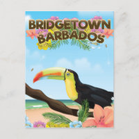 Bridgetown Barbados Toucan Reiseplakat