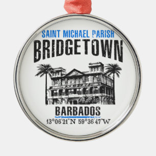 Bridgetown Silbernes Ornament