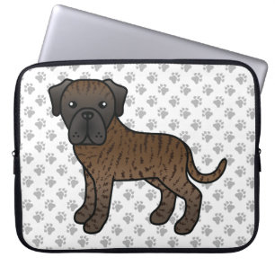 Bridle English Mastiff Niedlich Cartoon Dog & Paws Laptopschutzhülle