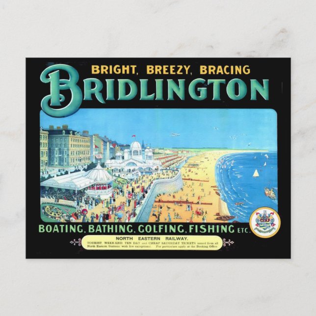 Bridlington am Meer Postkarte (Vorderseite)