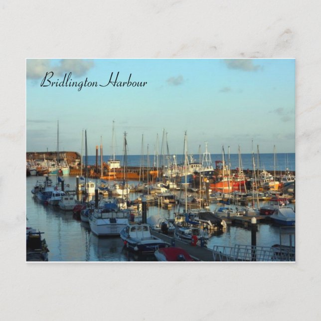 Bridlington Hafen-Postkarte Postkarte (Vorderseite)