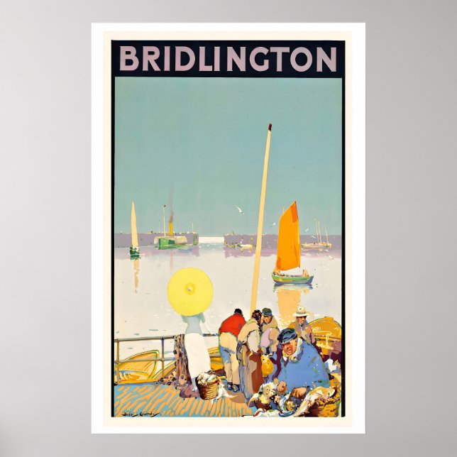 Bridlington Holderness Coast England Vintage Poster (Vorne)