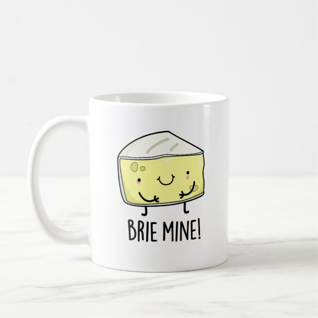 Brie Bergwerk Lustiger Käsewitz Kaffeetasse (Links)