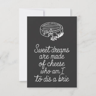 Brie Cheese Lover Karte