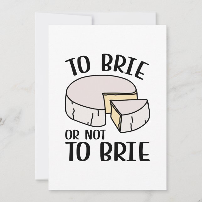 Brie oder nicht Brie Dankeskarte (Vorderseite)