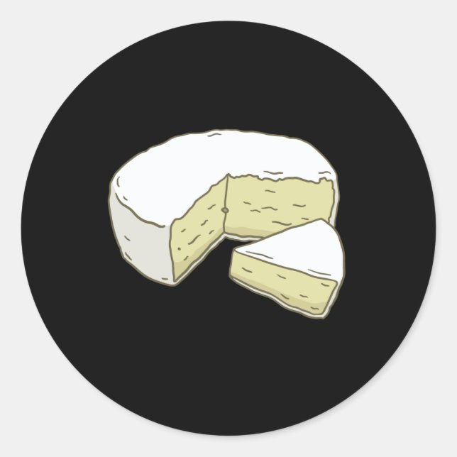 Brie Runder Aufkleber (Vorderseite)