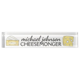 Brie Swiss Cheese Wedge Cheesemonger Dairy Bauer Namensplakette