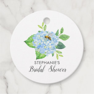 Brie to Bee Blue Hydrangea Brautparty Geschenkanhänger