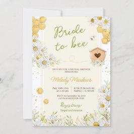 Brie to Bee Honey Bumblebee Gelbes Brautparty Einladung