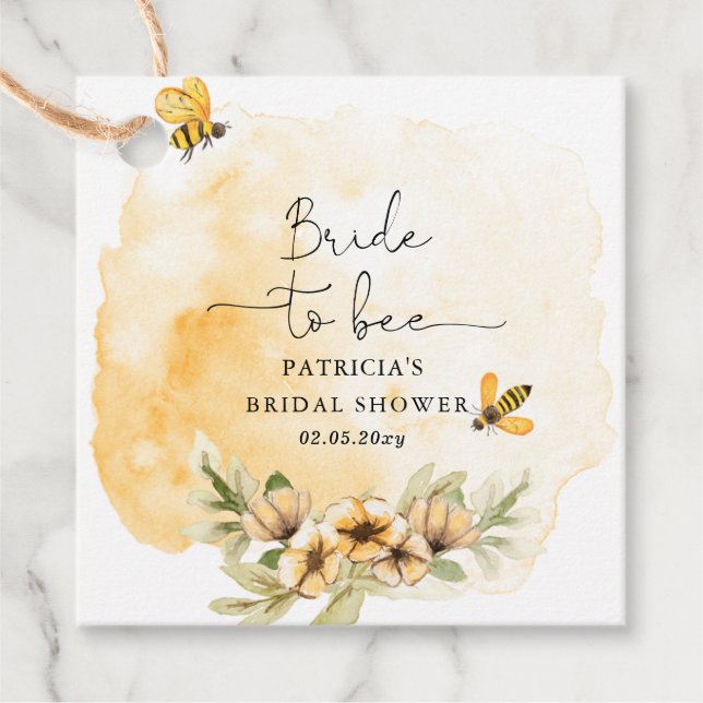Brie to bee Honeybee Brautparty Geschenkanhänger (Vorderseite)