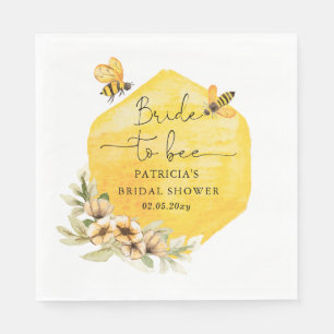 Brie to bee Honeybee Brautparty Serviette