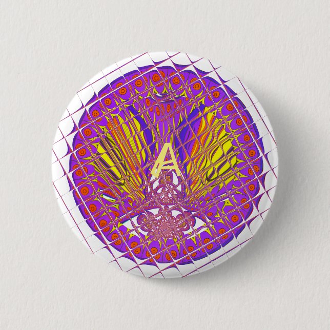 Brief A, Farbige Logotextgestaltung Button (Vorderseite)