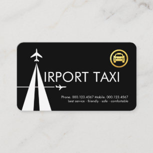 Brief A Startbahn Flughafen Taxi Visitenkarte