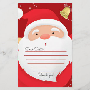 Brief an den Weihnachtsmann Weihnachten Briefpapier
