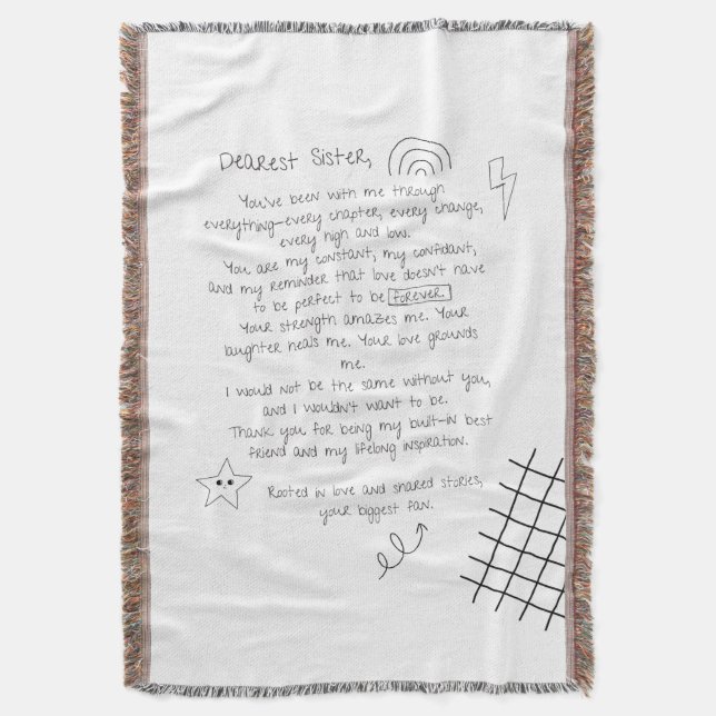 Brief an die Schwester Decke (Vorderseite Vertikal)