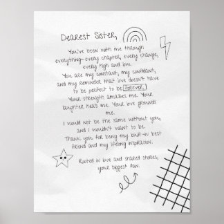Brief an die Schwester Poster