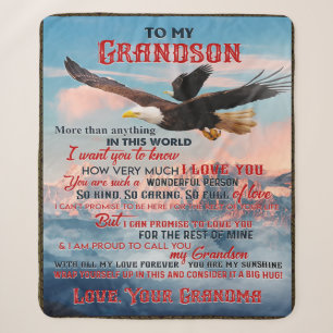 Brief an mein Grandson Geschenk, Liebe Baby Boy Ge Sherpadecke