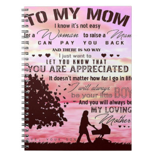 Brief an meine Mama | Brief an die Familie Notizblock