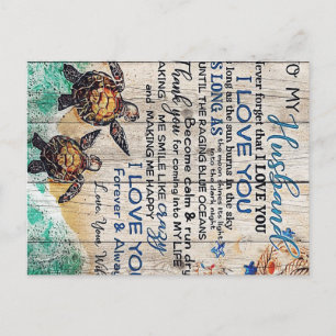 Brief an meinen Ehemann   Familiendekoration   Postkarte