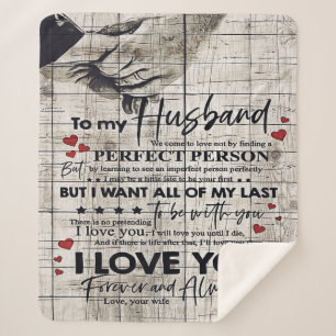 Brief an meinen Mann, neues Zuhause-Geschenk Sherpadecke