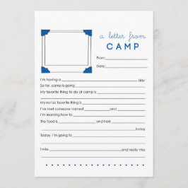 Brief aus dem Lagerfeuer Mitteilungskarte