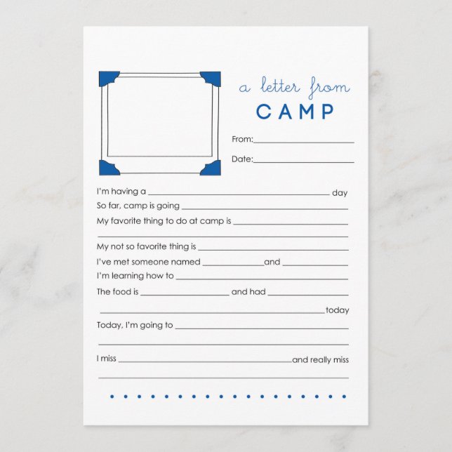 Brief aus dem Lagerfeuer Mitteilungskarte (Vorderseite)