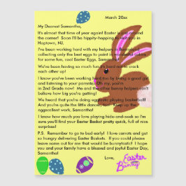 Brief aus Ostersonnengelb Magnetkarte