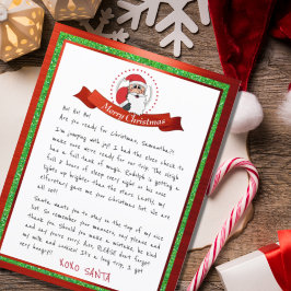 Brief des Weihnachtsmannes vom Nordpol