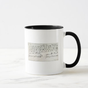 Brief geschrieben durch Handel, im Juni 1716 Tasse