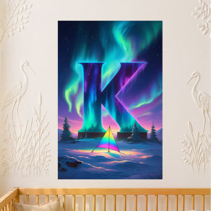 Brief K Northern Lights Nursery   Aurora Borealis Poster