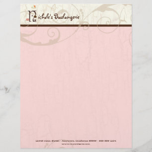 Brief N Cupcake Business Letterhead Briefkopf