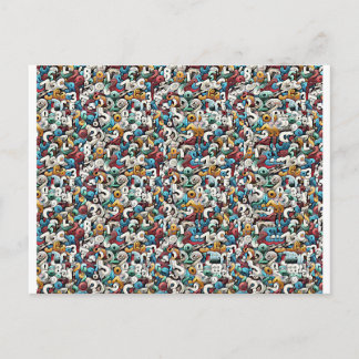 Brief R Stereogram Magic Eye - Kein Umschlag Postkarte