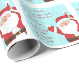 Brief vom Weihnachtsmann Geschenkpapier