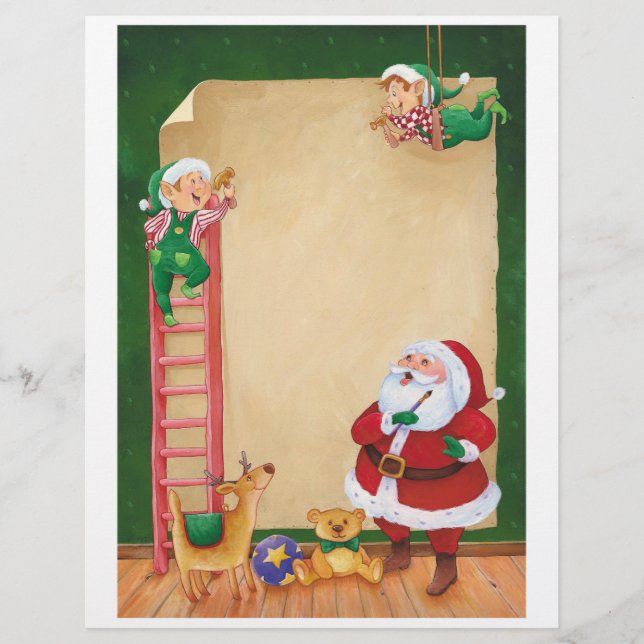 Brief vom Weihnachtsmann: Helferelfen (Vorderseite)