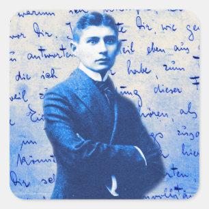 Brief von Kafka Quadratischer Aufkleber