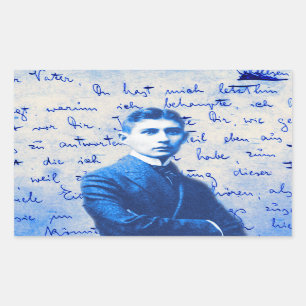 Brief von Kafka Rechteckiger Aufkleber
