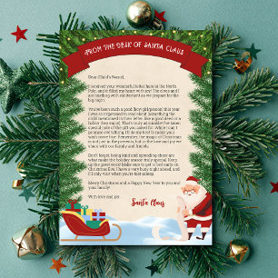Brief von Santa Claus Traditionell Personalisiert Einladung