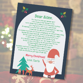 Brief von Santa Nordic Fröhliche Weihnachten