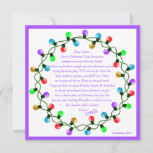 Brief von Santa Violettes Thema Papierblatt