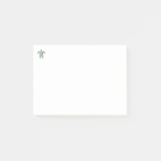 Briefbeschwerer-Stammes- Art-Schildkröte Post-it Klebezettel (Vorderseite)