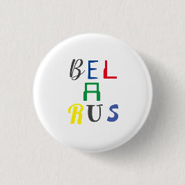 Briefe Б Belarus л а с е р farbenfrohen Button-But Button